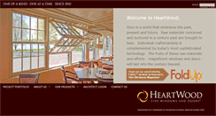 Desktop Screenshot of heartwoodwindowsanddoors.com